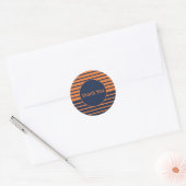 Navy Blue Orange Vielen Dank Sticker (Umschlag)