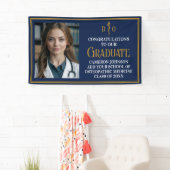 Navy Blue Osteopathic Medical School Abschluss Banner (Insitu)