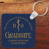 Navy Blue Osteopathic Medical School Abschluss Schlüsselanhänger (Rückseite)