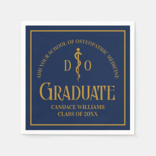 Navy Blue Osteopathic Medical School Abschluss Serviette