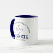 Navy Blue Osteopathic Medical School Abschluss Tasse (Vorderseite Links)