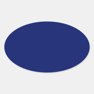 Navy Blue Oval Aufkleber