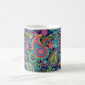 Navy Blue Paisley Kaffeetasse (Mittel)