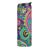 Navy Blue Paisley Thermosbecher (Nach links gedreht)