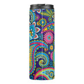 Navy Blue Paisley Thermosbecher (Rückseite)