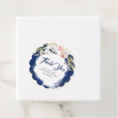 Navy Blue Pampas Grass Wedding Vielen Dank Geschenkanhänger (Beispiel)