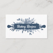 Navy Blue Pastry Koch, hausgemachte Bäckerei Visitenkarte (Vorderseite)