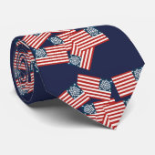 Navy Blue Patriotic Krawatte (Gerollt)
