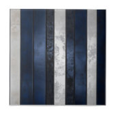 Navy Blue Pattern Fliese (Vorderseite)