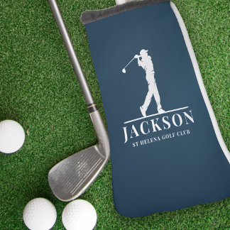 Navy Blue Personalisiert Monogram Golf Headcover