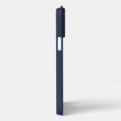 Navy Blue Personalisiert Monogram und Name iPhone Hülle (Rechte Seite)