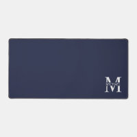 Navy Blue Personalisiert Monogram und Name