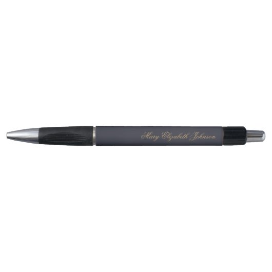 Navy Blue Personalisiert Name Kugelschreiber (Vorderseite)