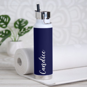 Navy Blue Personalisiert Wedding Bridesmaid Trinkflasche
