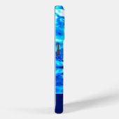 NAVY BLUE PERSONALISIERTE GEFÄRBTE KRAWATTE Case-Mate iPhone HÜLLE (Rückseite / Rechts)