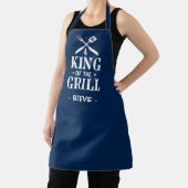 Navy Blue Personalized King of The Grill Schürze (InSitu)
