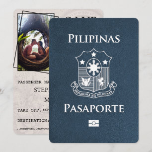 Navy Blue Philippines Pass Save the Date