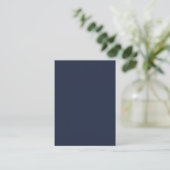 Navy Blue Platzkarte (Stehend Vorderseite)
