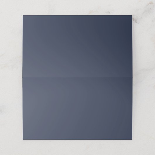 Navy Blue Platzkarte (Außenseite Aufgefaltet)