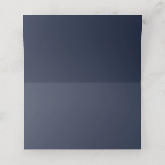 Navy Blue Platzkarte (Innenseite Aufgefaltet)