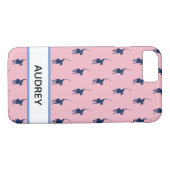 Navy Blue Polo Player Case-Mate iPhone Hülle (Rückseite (Horizontal))