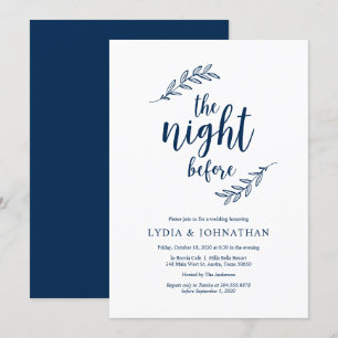Navy Blue, Probe Dinner Einladung