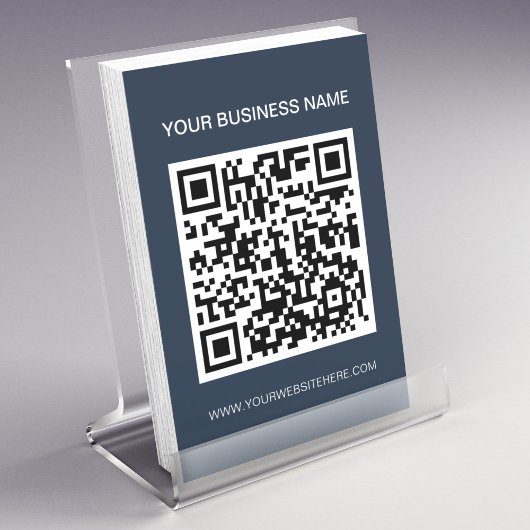 Navy Blue Promotions QR Code Marketing Flyer
