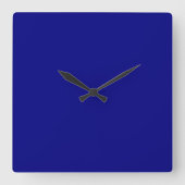 Navy Blue Quadratische Wanduhr (Vorderseite)