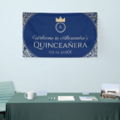 Navy Blue Quinceanera Banner (Messeveranstaltung)