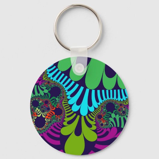 Navy Blue Rainbow Mod Schlüsselanhänger (Vorderseite)