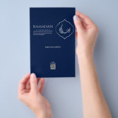 Navy Blue Ramadan Kareem Chocolate Bar Wrapper  Flyer (Handgriff)