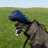 Navy Blue Real Estate Company Customized Realtor Golf Headcover (In SItu)