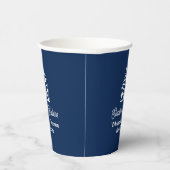 Navy Blue Real Estate Company Customized Realtor Pappbecher (Rechts)