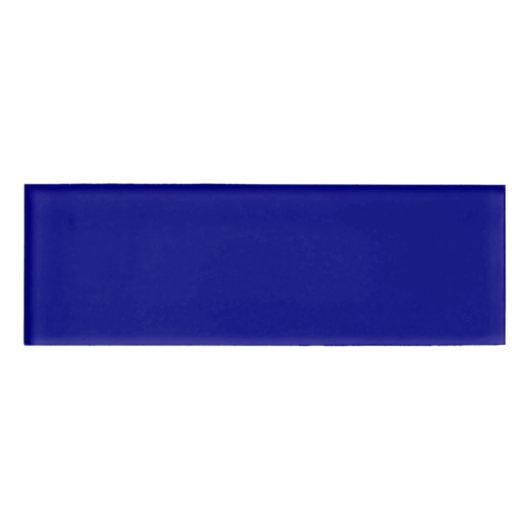 Navy Blue Rectangle Name Tag Namenschild (Vorderseite)