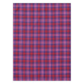 Navy Blue Red Pink Plaid Tartan Design  Tischdecke (Vorderseite)
