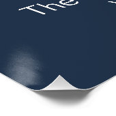 Navy Blue Ring auf dem Brautparty Game Poster (Ecke)