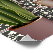 Navy Blue Romantisches Viktorianisches Bad Poster (Ecke)