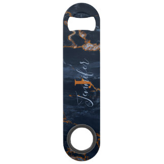 Navy Blue Rose Gold Marble Speed Flasche Opener Speed Flaschenöffner