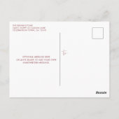 Navy Blue Rose Gold Sparkle Glitzer Tropfen Geburt Postkarte (Rückseite)