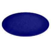 Navy Blue Round Glass Cutting Board Schneidebrett (Ecke)