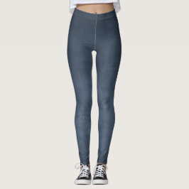 Navy Blue Rustic Abstrakt Leggings