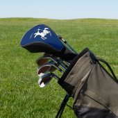 Navy Blue Sagittarius Zodiac Golf Headcover (In SItu)