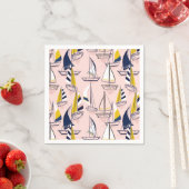 Navy Blue Sailboote Party Serviette (Beispiel)
