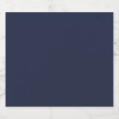 Navy Blue Schaumweinetikett (Einzelnes Label)