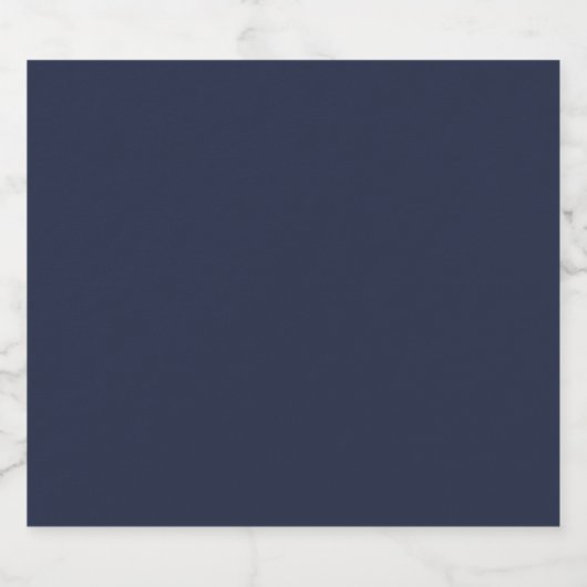 Navy Blue Schaumweinetikett (Einzelnes Label)