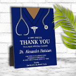 Navy Blue Scrubs Medical Beruflich Danke Fotoplatte<br><div class="desc">Spaß,  dunkelmarineblaue Skrupel medizinische beruflich danke Ihnen Plakette. Perfekt für alle Ärzte,  von Krankenschwestern,  Ärzten,  Therapeuten oder Fachärzten. Um den Skin-Ton-Bereich des Designs zu bearbeiten,  klicken Sie einfach auf Anpassen,  Hintergrund und schieben Sie dann die Bar,  um den perfekten Hautton zu erhalten.</div>