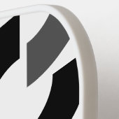 Navy Blue Seamless Muster | Modernes Monogramm Pickleball Schläger (Linke Seite)