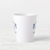 Navy Blue Seepferd & Ankername 2 Seite Milchtasse (Vorderseite)