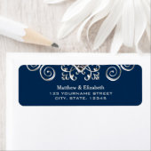 Navy Blue Silver Blüh Wedding (Insitu)
