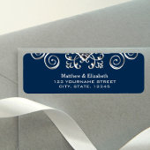 Navy Blue Silver Blüh Wedding